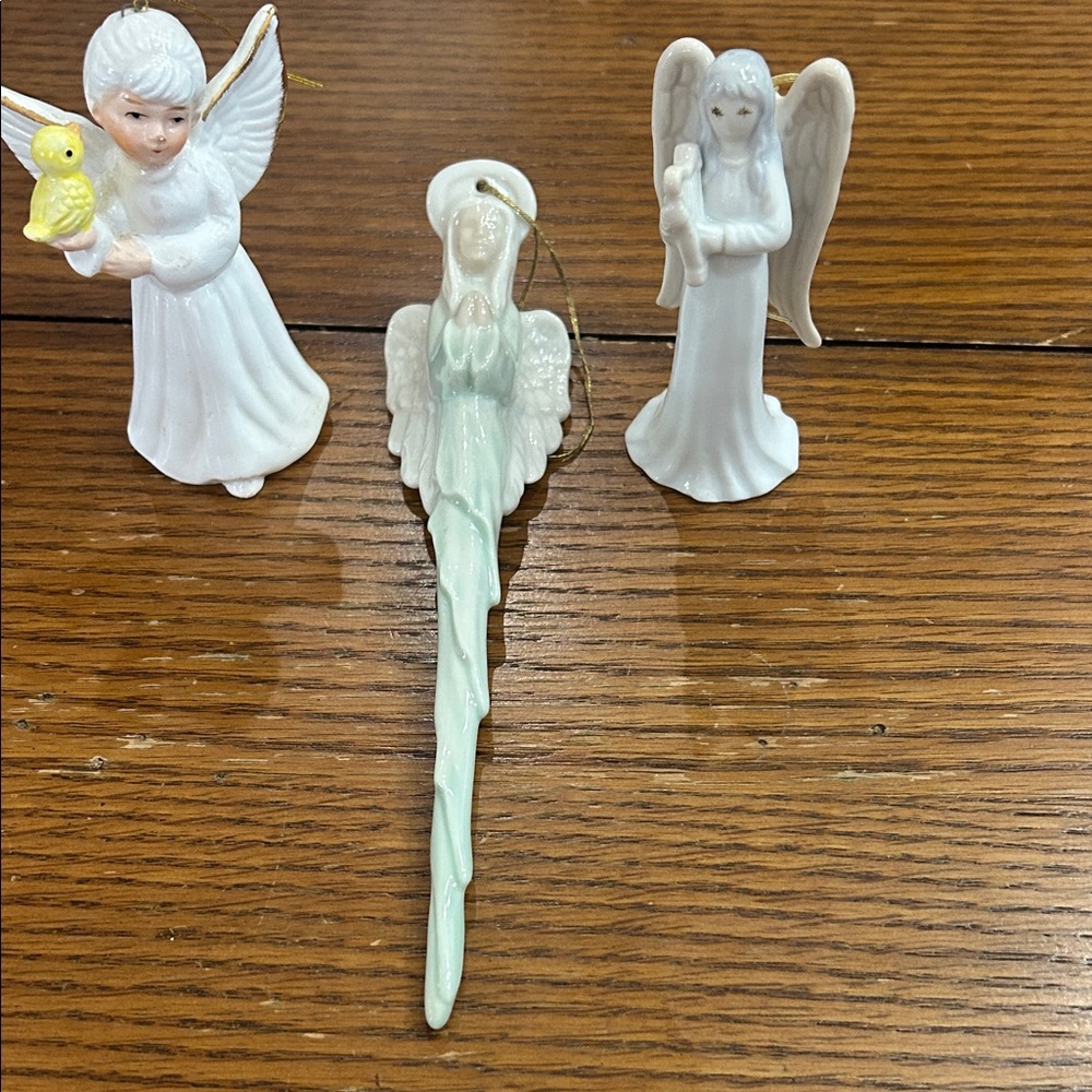 Set of Three Angel Figurines